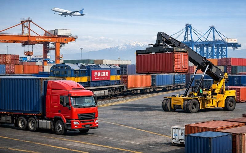 حمل و نقل زمینی بار از چین به ایران