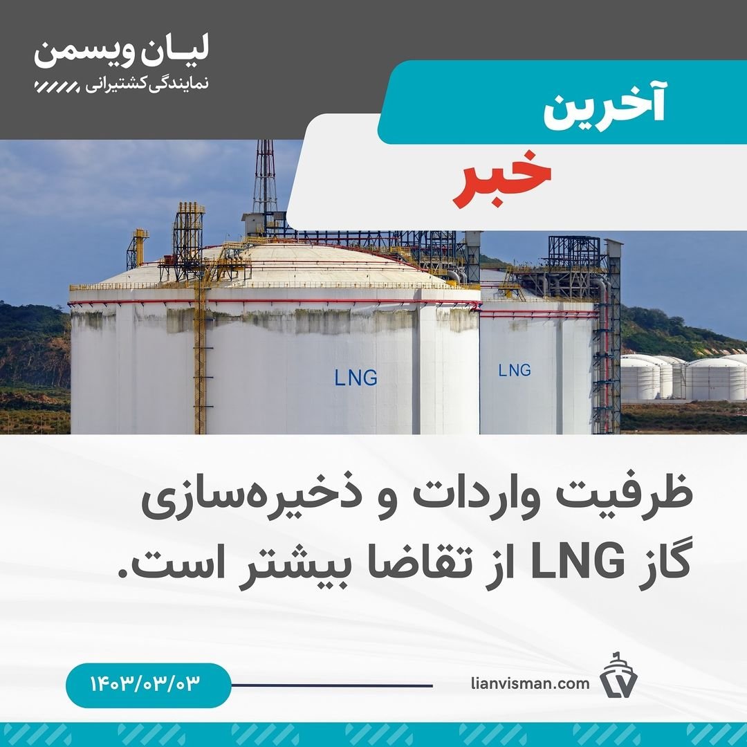 ظرفیت واردات ذخیره سازی گاز LNG