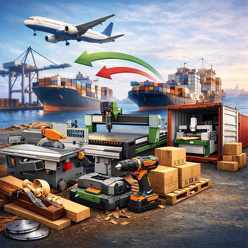 واردات تجهیزات نجاری به ایران